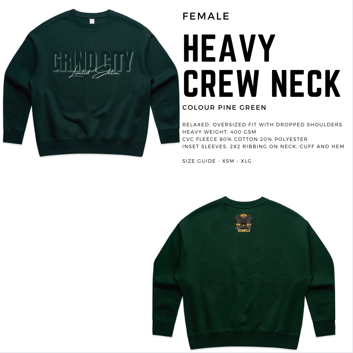 Grind City Crewnecks FEMALE